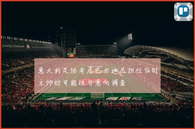 意大利足协考虑巴尔迪尼担任临时主帅的可能性与意向调查