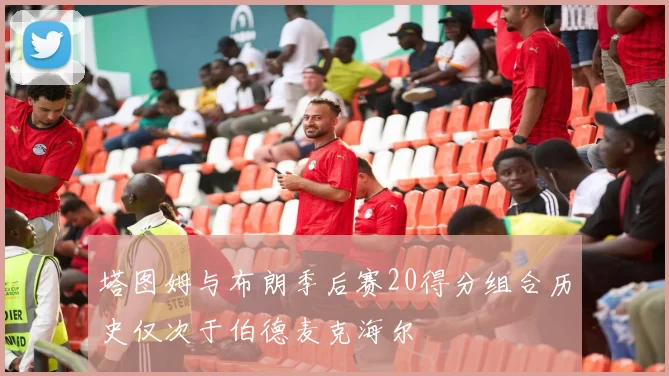 塔图姆与布朗季后赛20得分组合历史仅次于伯德麦克海尔